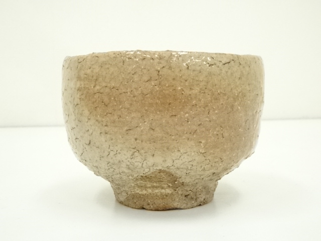 道具 ] - 道具 萩焼 作家物 茶碗（銘：笑顔）（十二代 久田宗也書付